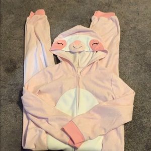 Carter’s sloth one piece pajamas